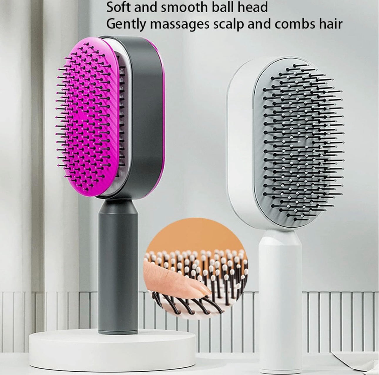 iPush Brush 3D Air Cushion & Detangling - Effortless Hair Care | Shop Smartly Online